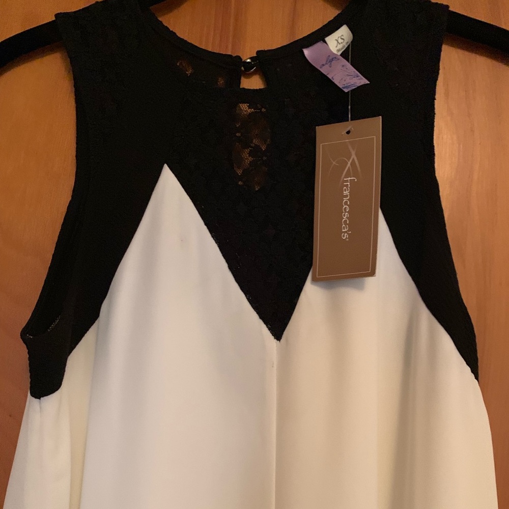 Alya white & black dress